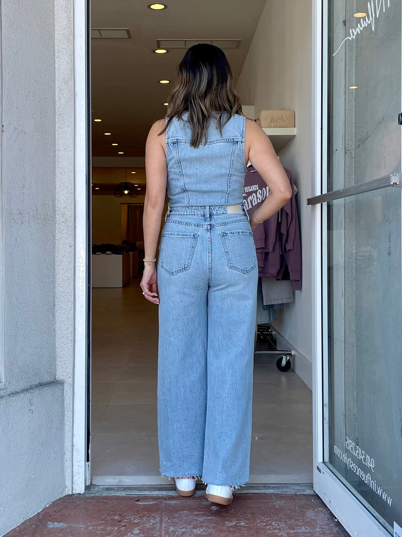 Aria Cropped Vest Jumpsuit