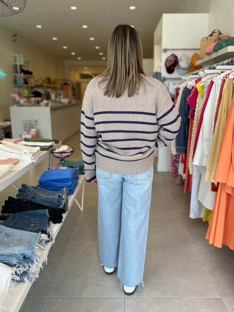 Boyfriend Stripe Sweater