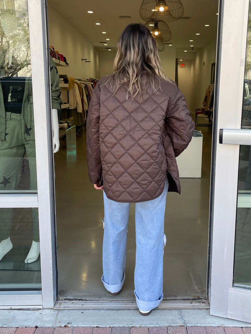 Sunrise Quilted Bomber Jacket